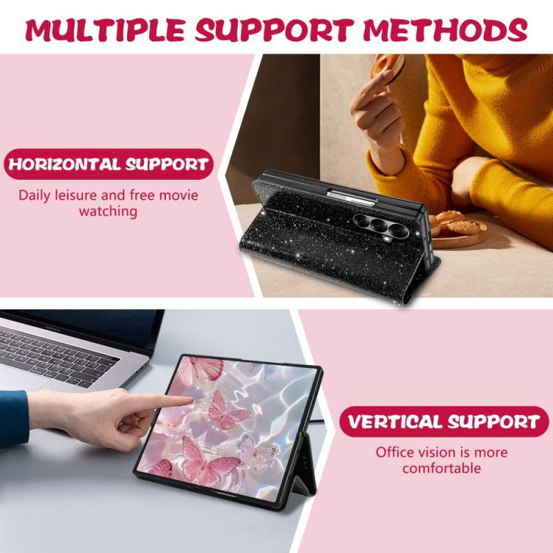 Bescherming Hoesje Samsung Galaxy Z Fold 7 Glitter