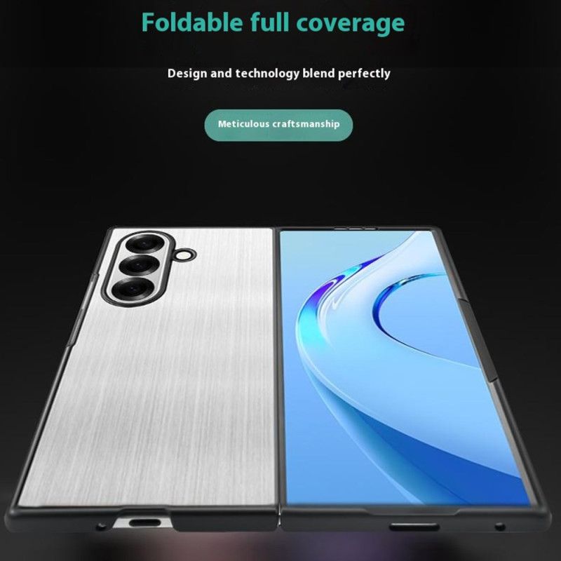 Case Hoesje Samsung Galaxy Z Fold 7 Telefoonhoesje Roestvrij Staal