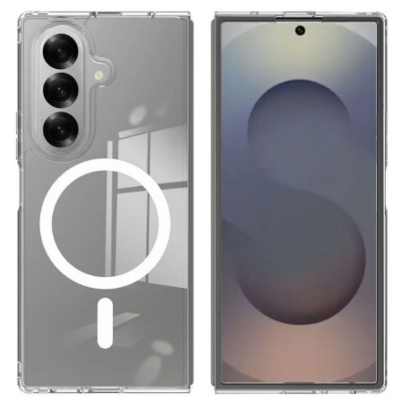 Cover Hoesje Samsung Galaxy Z Fold 7 Telefoonhoesje Magsafe-compatibel Transparant