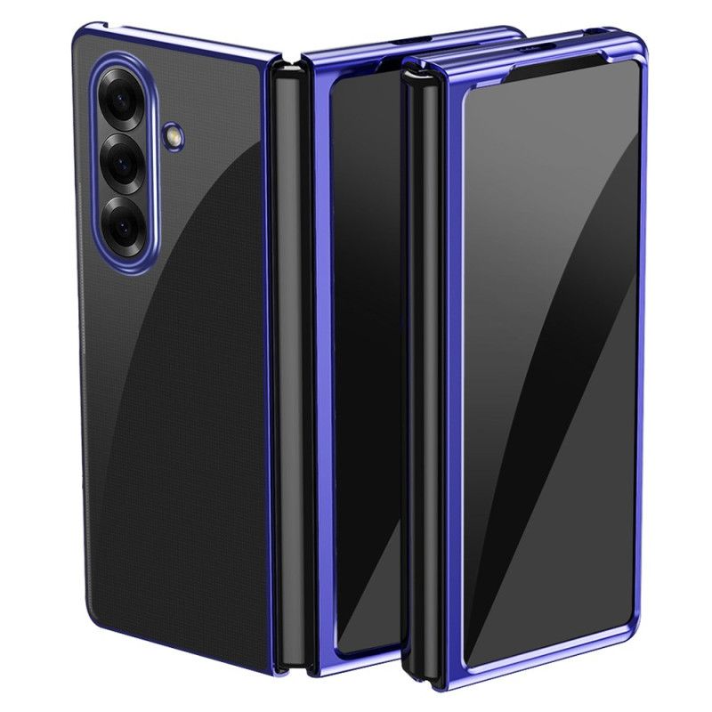 Cover Hoesje Samsung Galaxy Z Fold 7 Telefoonhoesje Rand Met Metaallook