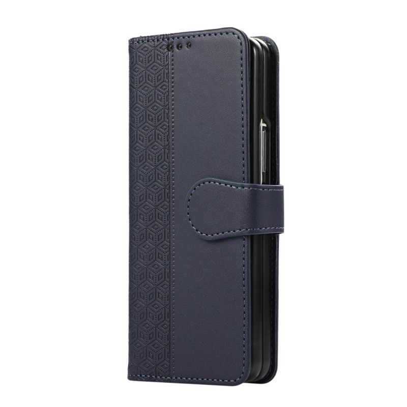 Flip Case Leren Samsung Galaxy Z Fold 7 Diamantdesign