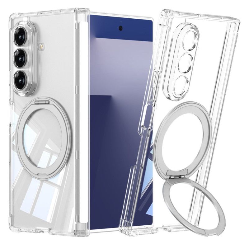 Hoesje Samsung Galaxy Z Fold 7 Doorzichtig Magnetisch Scharnier Met Standaard