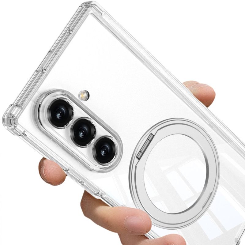 Hoesje Samsung Galaxy Z Fold 7 Doorzichtig Magnetisch Scharnier Met Standaard