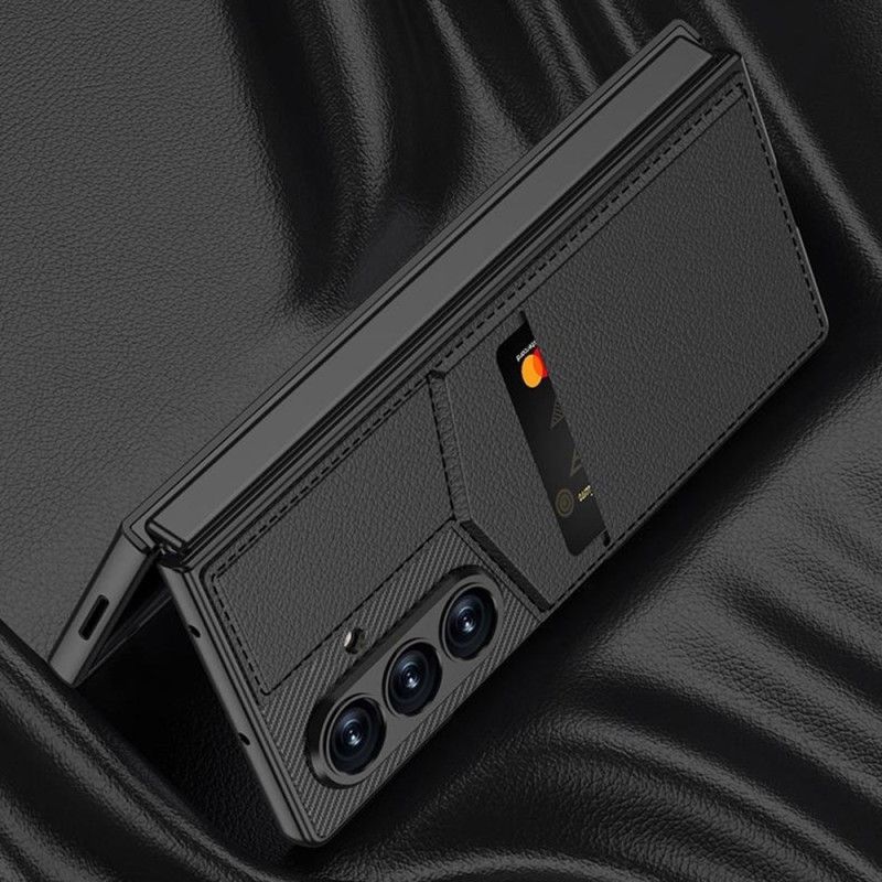 Hoesje Samsung Galaxy Z Fold 7 Geïntegreerde Kaarthouder Bescherming Hoesje