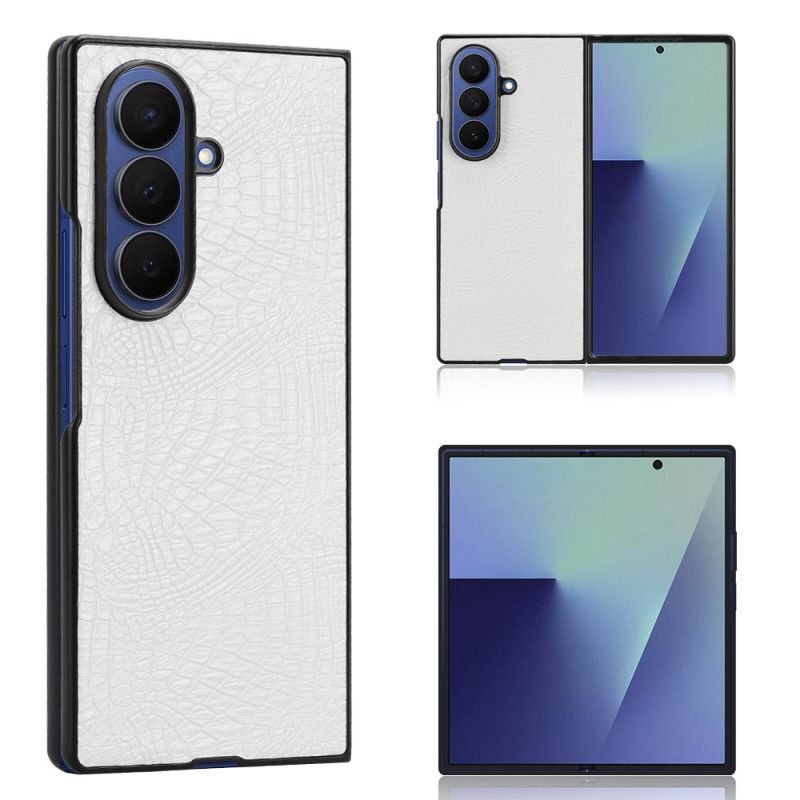 Hoesje Samsung Galaxy Z Fold 7 Krokodillenleerlook Bescherming Hoesje