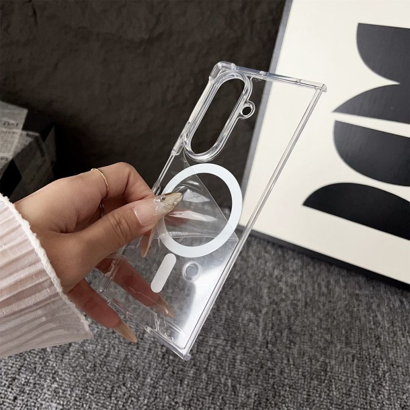 Hoesje Samsung Galaxy Z Fold 7 Magsafe-compatibel Transparant Bescherming Hoesje