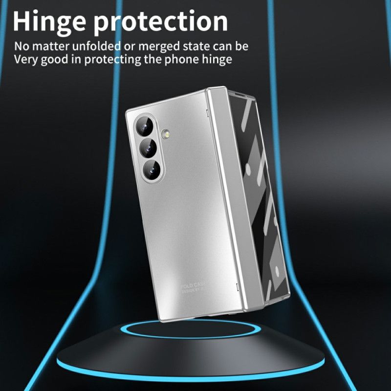 Hoesje Samsung Galaxy Z Fold 7 Metallic Effect Met Schermbeschermer