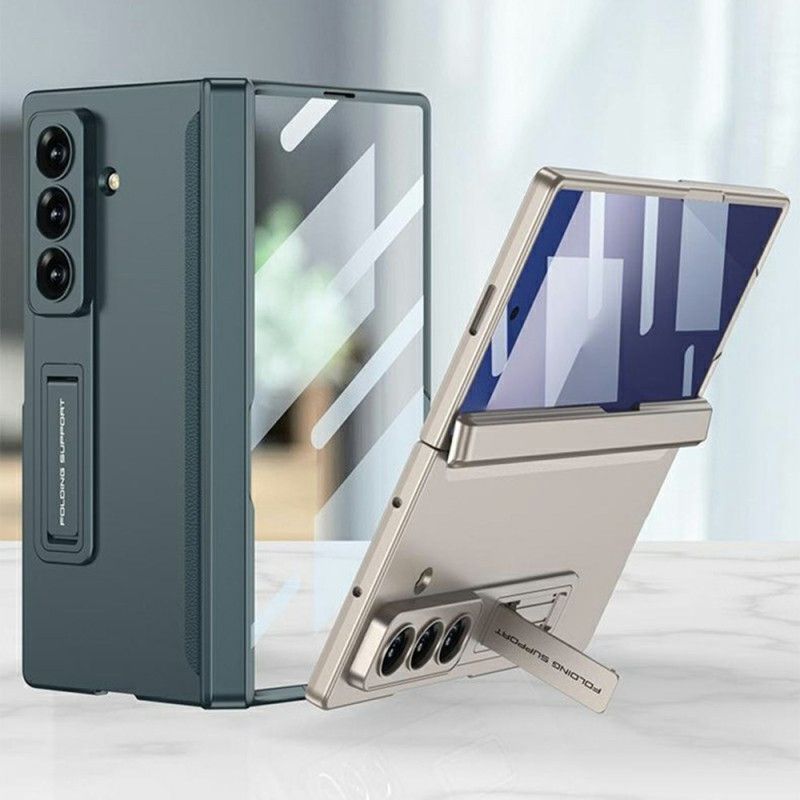Hoesje Samsung Galaxy Z Fold 7 Schermbeschermer En Magnetische Standaard Bescherming Hoesje