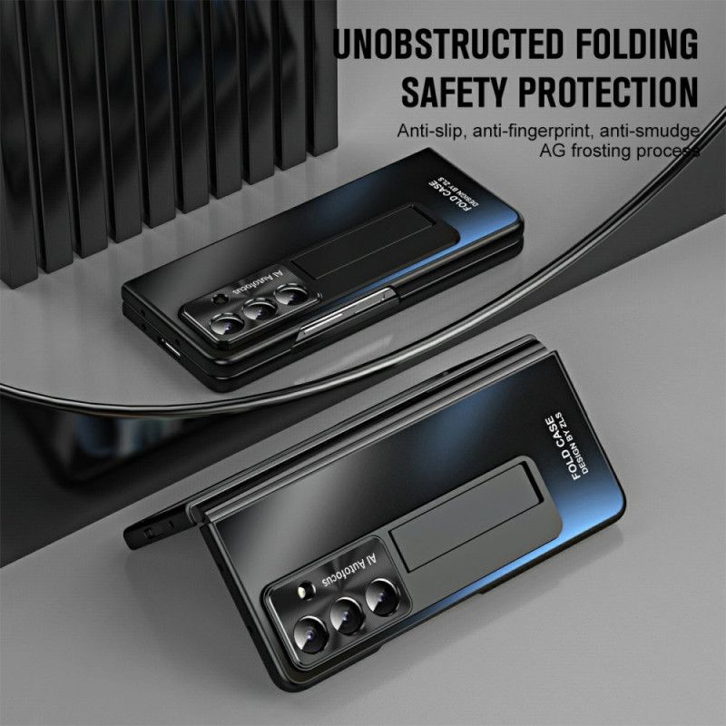 Hoesje Samsung Galaxy Z Fold 7 Standaard Met Matte Afwerking En Schermbeschermer