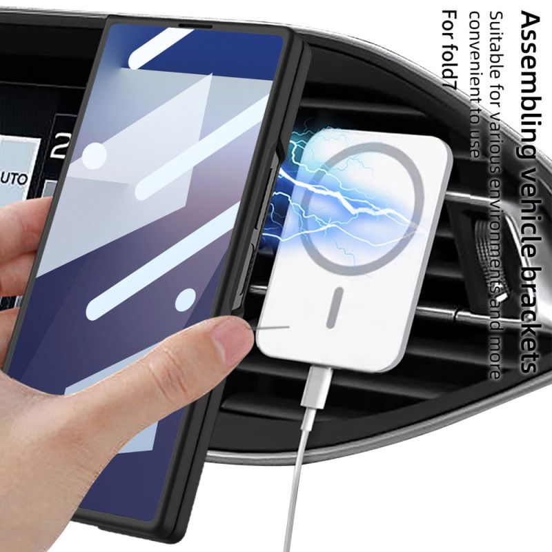 Hoesje Voor Samsung Galaxy Z Fold 7 Magnetische Schermbeschermer Van Gehard Glas