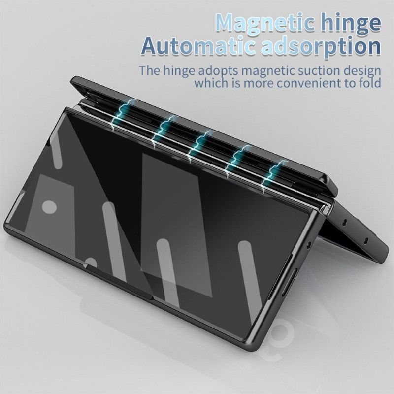 Hoesje Voor Samsung Galaxy Z Fold 7 Schermbeschermer Van Gehard Glas En Stylushouder