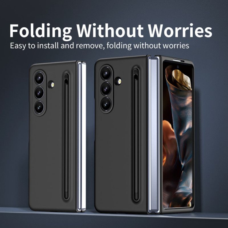 Hoesje Voor Samsung Galaxy Z Fold 7 Stylus En Gehard Glazen Schermbeschermer