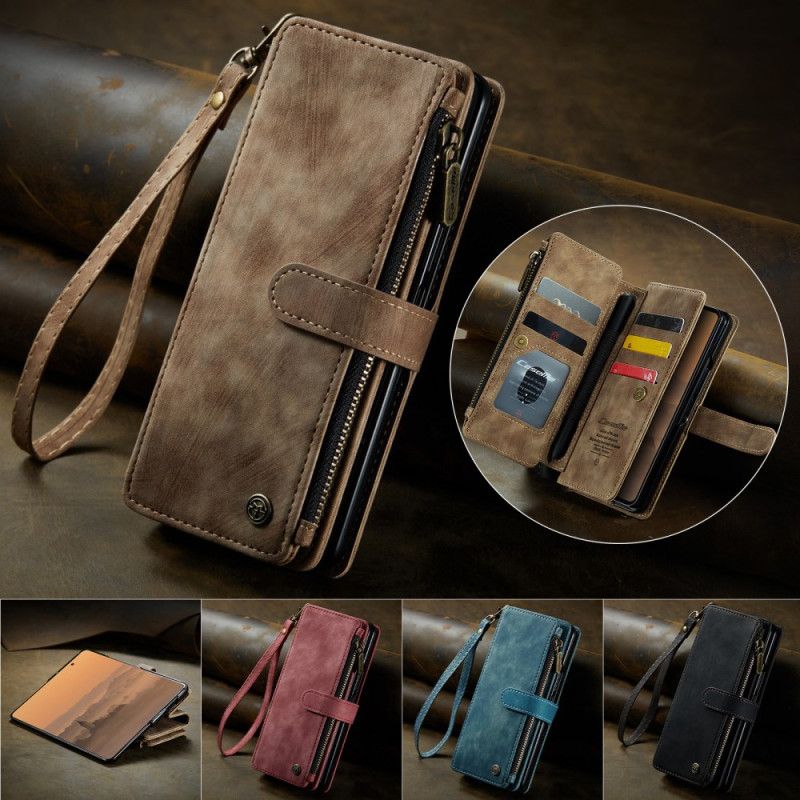 Leren Hoesje Samsung Galaxy Z Fold 7 Caseme Bescherming Hoesje