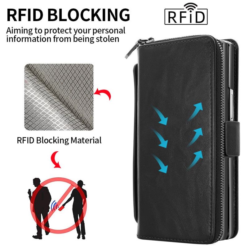 Samsung Galaxy Z Fold 7 Etui Met Rits En Riempje