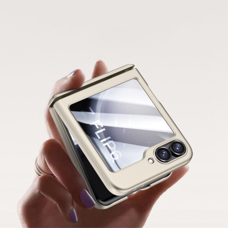 Case Hoesje Samsung Galaxy Z Flip 7 Fe Telefoonhoesje Achterscharnierbeschermer Van Gehard Glas En Schermbeschermer