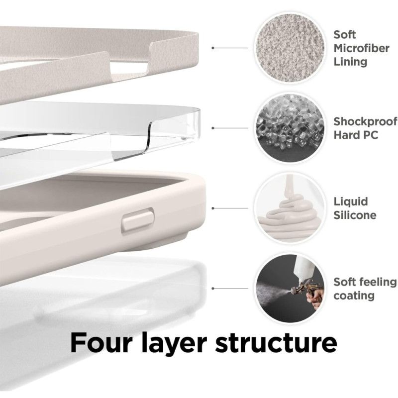 Case Hoesje Samsung Galaxy Z Flip 7 Fe Telefoonhoesje Effen