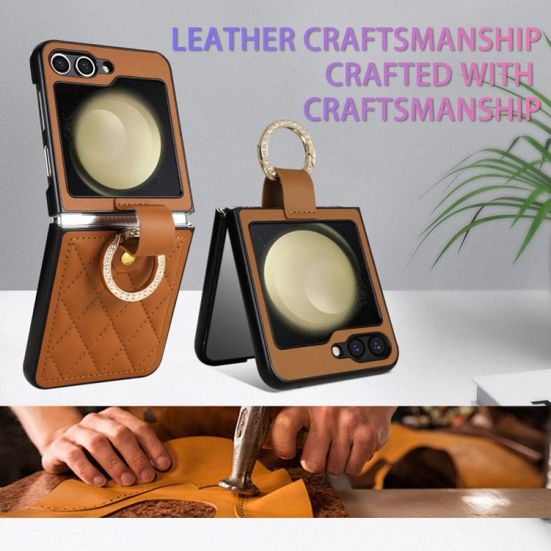 Case Hoesje Samsung Galaxy Z Flip 7 Fe Telefoonhoesje Klassiek Gewatteerd