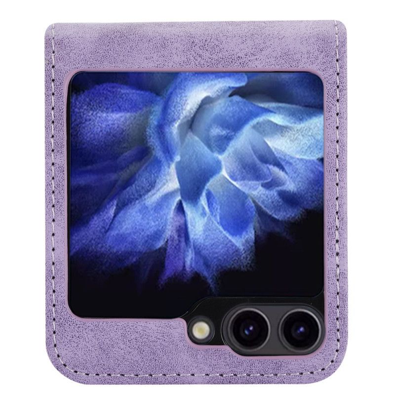 Case Hoesje Samsung Galaxy Z Flip 7 Fe Telefoonhoesje Kunstleer Leer