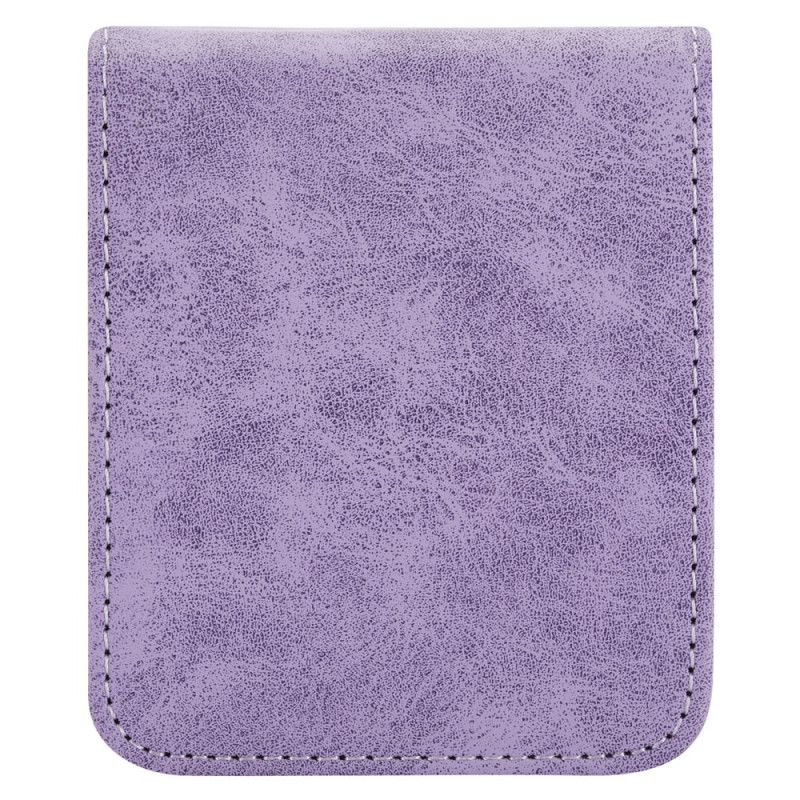 Case Hoesje Samsung Galaxy Z Flip 7 Fe Telefoonhoesje Kunstleer Leer