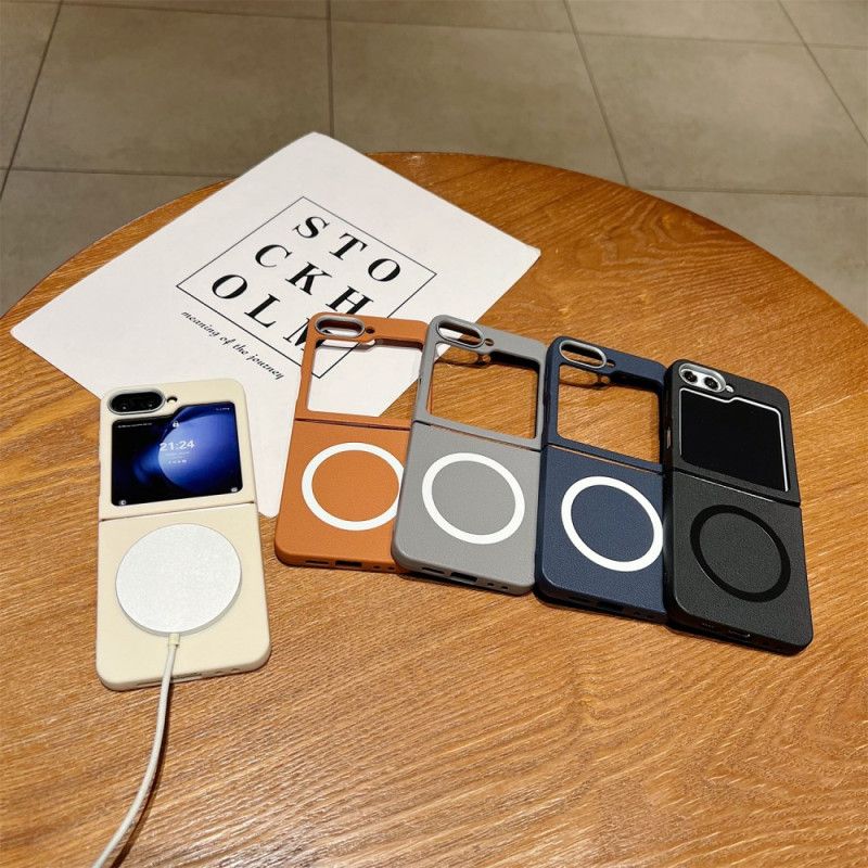 Case Hoesje Samsung Galaxy Z Flip 7 Fe Telefoonhoesje Lederlook