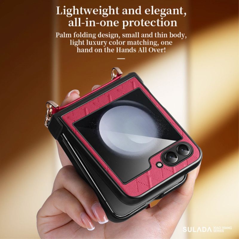 Case Hoesje Samsung Galaxy Z Flip 7 Fe Telefoonhoesje Sulada Schouderband