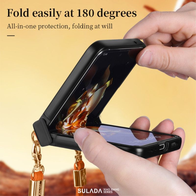 Case Hoesje Samsung Galaxy Z Flip 7 Fe Telefoonhoesje Sulada Schouderband
