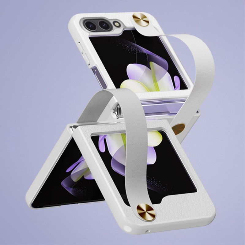 Case Hoesje Samsung Galaxy Z Flip 7 Fe Telefoonhoesje Ultradunne Gkk-leren Band