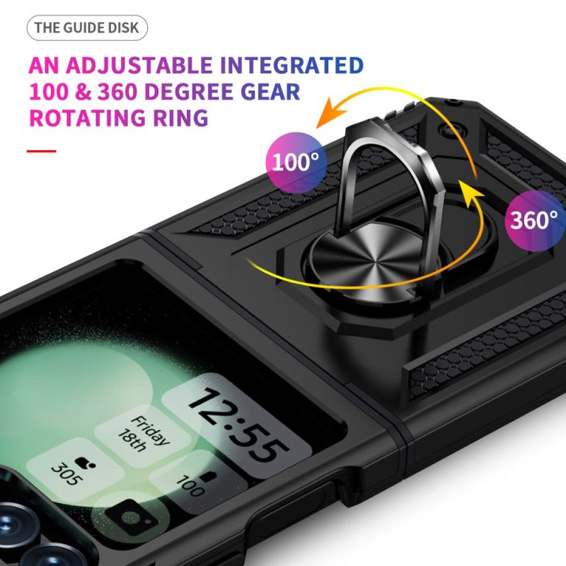 Case Hoesje Samsung Galaxy Z Flip 7 Fe Telefoonhoesje Ultraduurzame Ringhouder