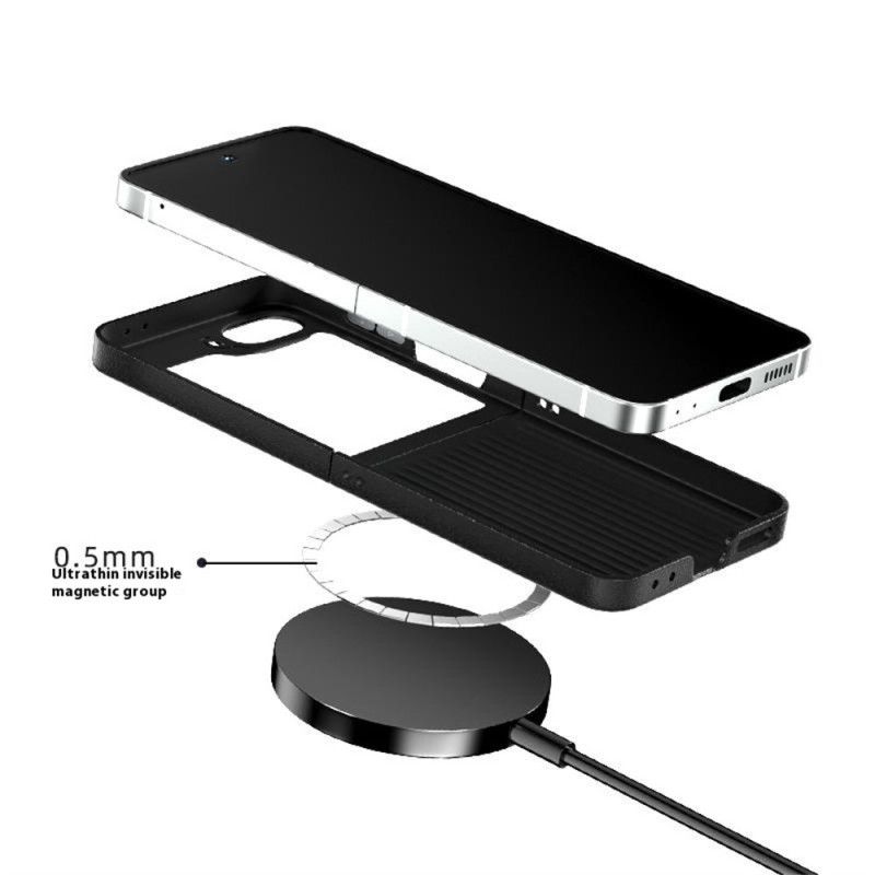 Cover Hoesje Samsung Galaxy Z Flip 7 Fe Telefoonhoesje Abeel-stijl