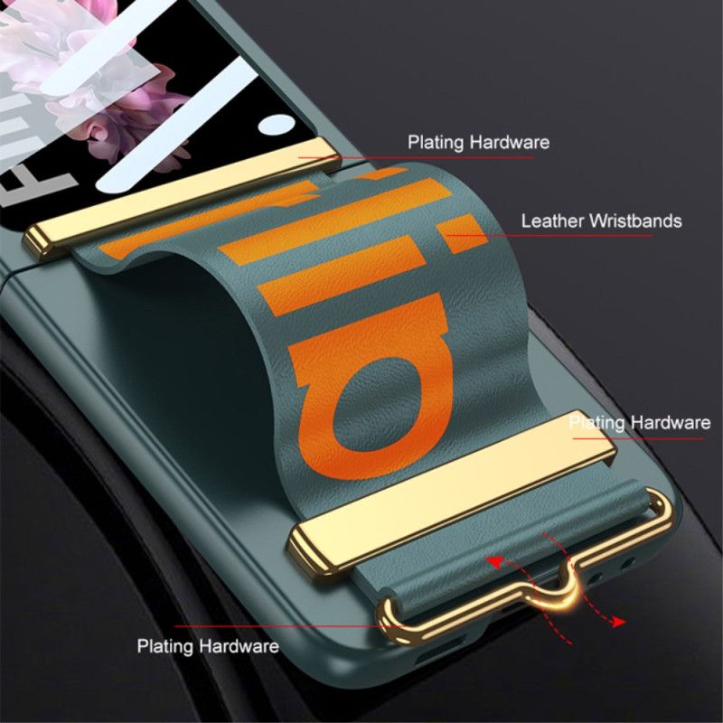 Cover Hoesje Samsung Galaxy Z Flip 7 Fe Telefoonhoesje Bandje & Achterkant Schermbeschermer Gkk