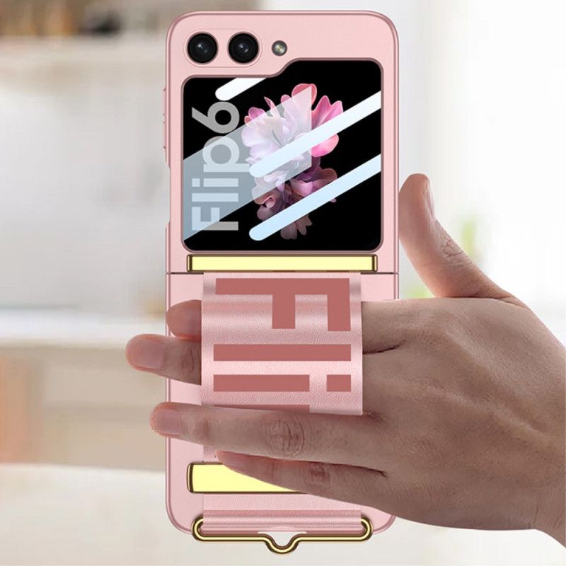 Cover Hoesje Samsung Galaxy Z Flip 7 Fe Telefoonhoesje Bandje & Achterkant Schermbeschermer Gkk