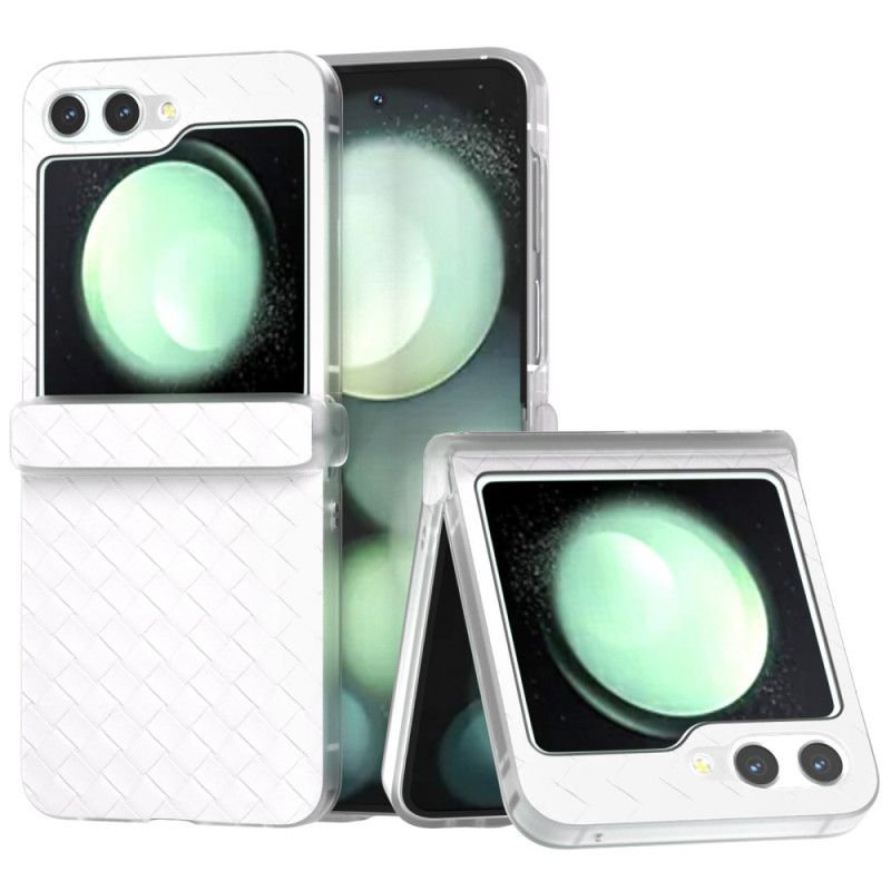 Cover Hoesje Samsung Galaxy Z Flip 7 Fe Telefoonhoesje Geweven Structuur