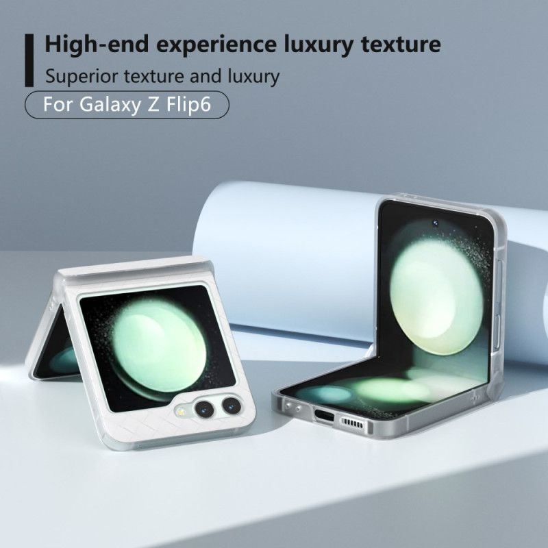 Cover Hoesje Samsung Galaxy Z Flip 7 Fe Telefoonhoesje Geweven Structuur