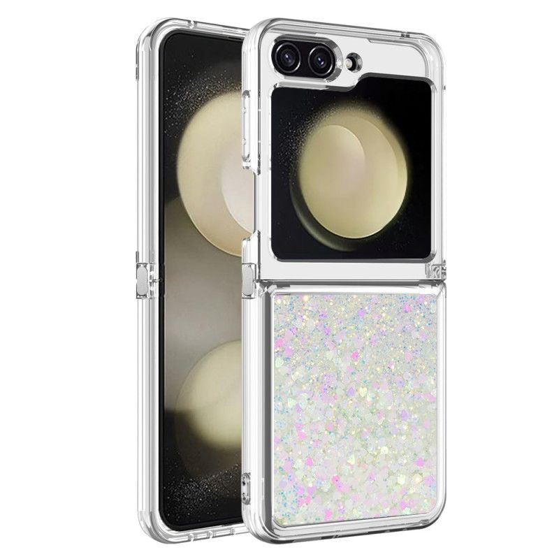 Cover Hoesje Samsung Galaxy Z Flip 7 Fe Telefoonhoesje Glitter