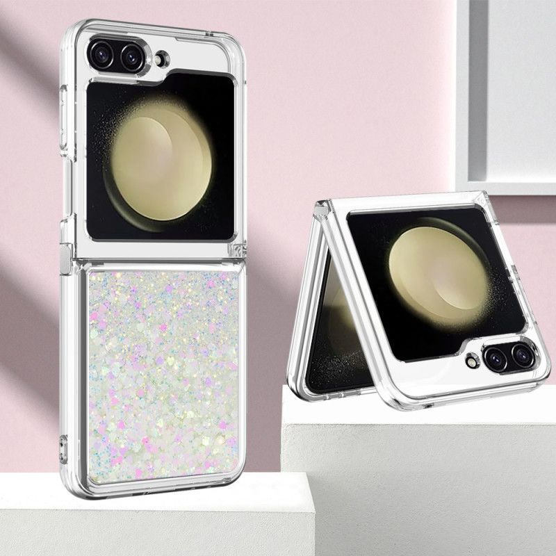 Cover Hoesje Samsung Galaxy Z Flip 7 Fe Telefoonhoesje Glitter