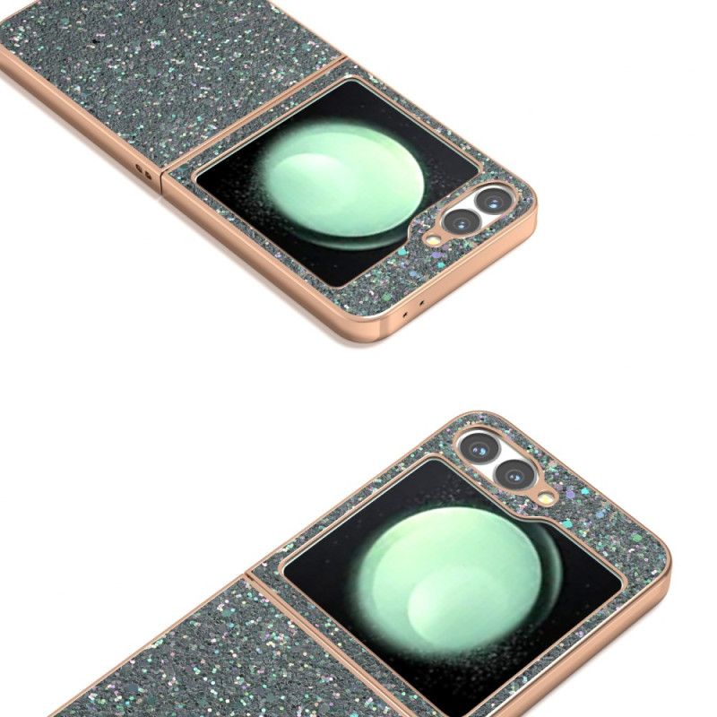 Cover Hoesje Samsung Galaxy Z Flip 7 Fe Telefoonhoesje Glitterdesign