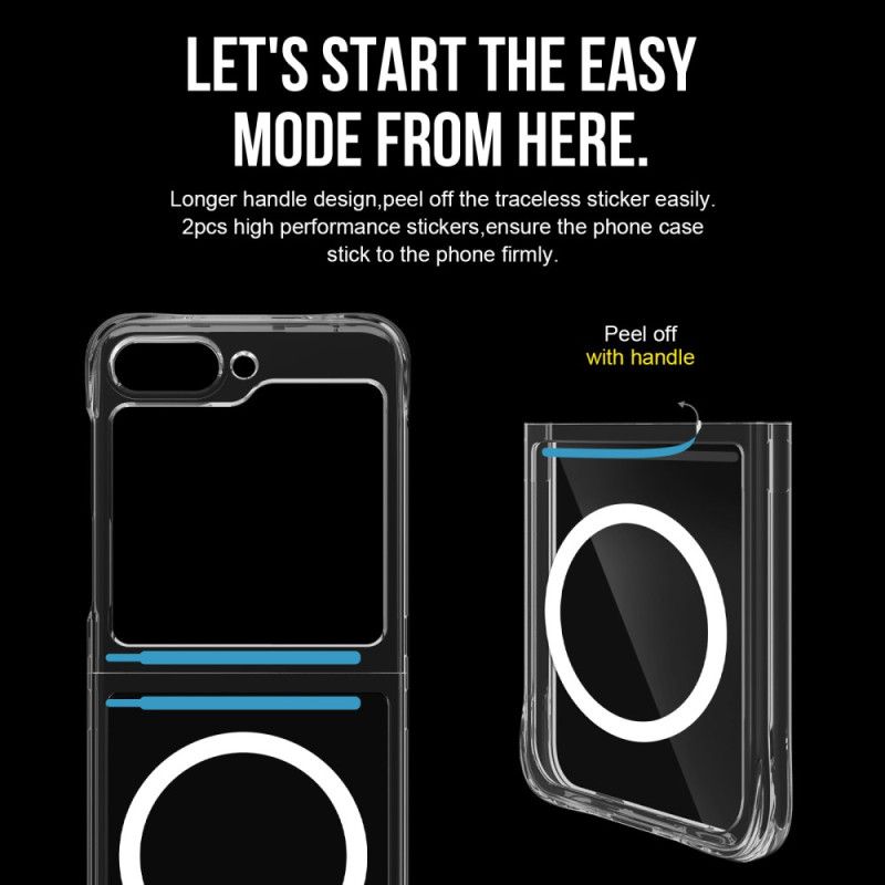 Cover Hoesje Samsung Galaxy Z Flip 7 Fe Telefoonhoesje Magnetisch Transparant