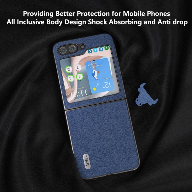 Hoesje Samsung Galaxy Z Flip 7 Fe Abeel Lederlook