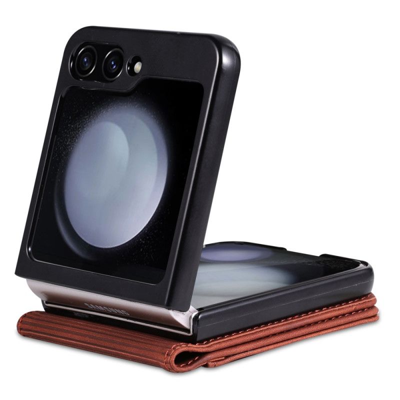 Hoesje Samsung Galaxy Z Flip 7 Fe Azns Kunstleren Kaarthouder Bescherming Hoesje