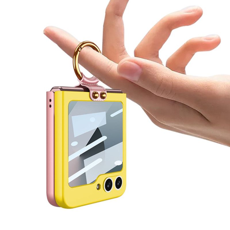 Hoesje Samsung Galaxy Z Flip 7 Fe Beschermer Voor Magnetisch Scharnier En Tweekleurige Standaard