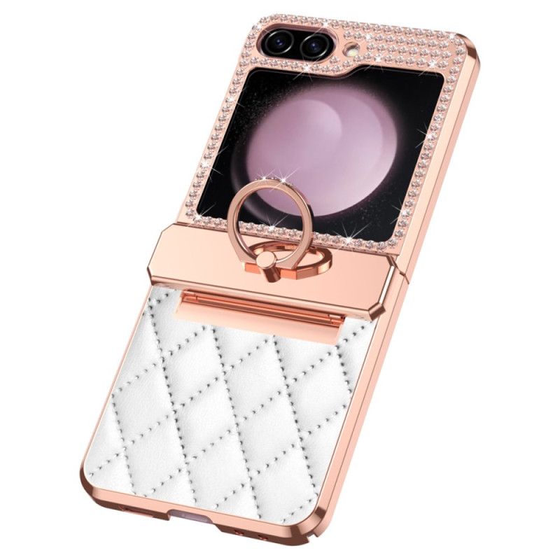 Hoesje Samsung Galaxy Z Flip 7 Fe Decoratie Met Strass-steentjes Bescherming Hoesje