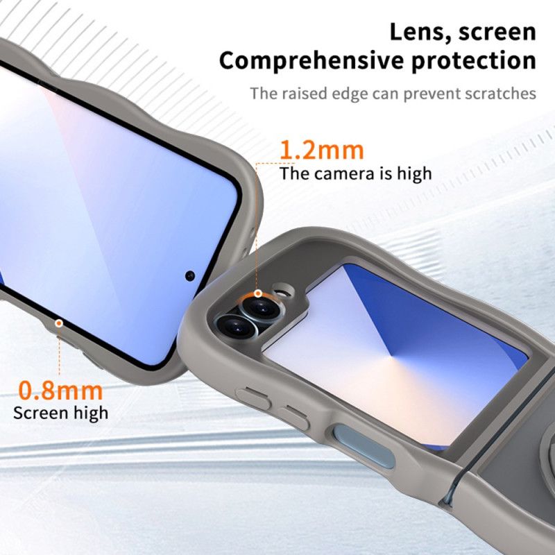 Hoesje Samsung Galaxy Z Flip 7 Fe Draaibare Standaard En Ingebouwde Spiegel Bescherming Hoesje