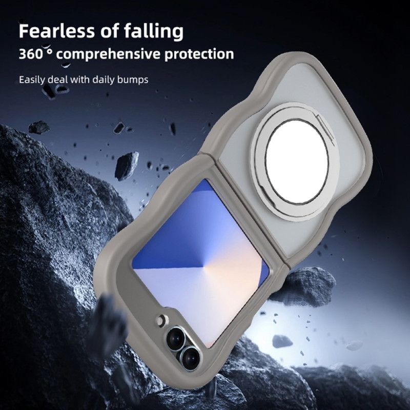 Hoesje Samsung Galaxy Z Flip 7 Fe Draaibare Standaard En Ingebouwde Spiegel Bescherming Hoesje