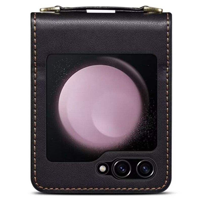 Hoesje Samsung Galaxy Z Flip 7 Fe Gewatteerde Kaarthouder En Schouderband