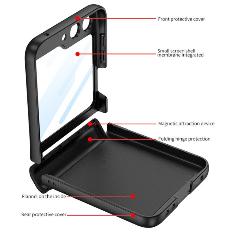 Hoesje Samsung Galaxy Z Flip 7 Fe Gkk Magnetisch Scharnier En Kleine Schermbeschermer Bescherming Hoesje