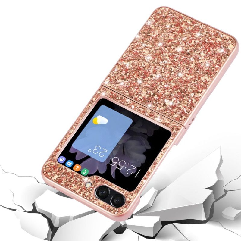 Hoesje Samsung Galaxy Z Flip 7 Fe Glitter Afwerking