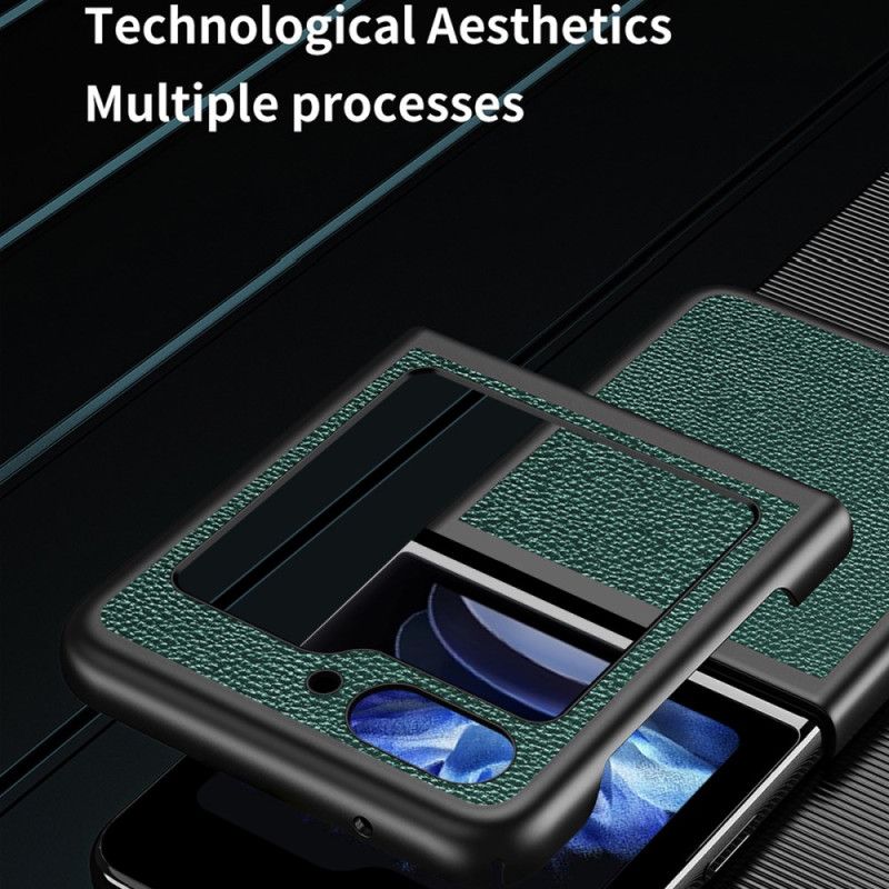 Hoesje Samsung Galaxy Z Flip 7 Fe Imitatie Lychee Leer