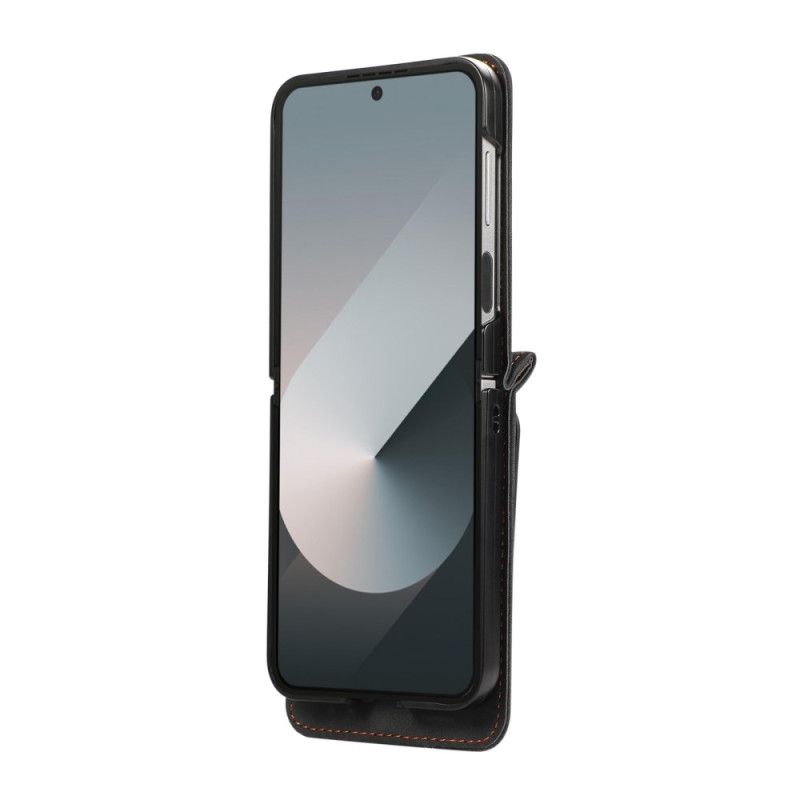 Hoesje Samsung Galaxy Z Flip 7 Fe Kaarthouder En Schouderband Bescherming Hoesje