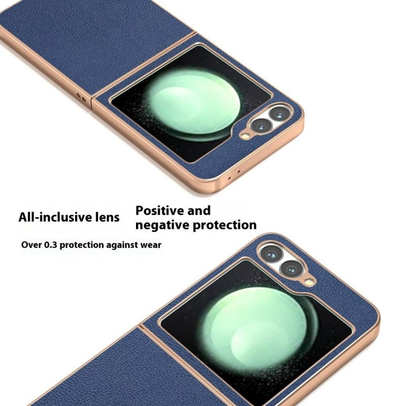 Hoesje Samsung Galaxy Z Flip 7 Fe Klassiek Abeel-leer