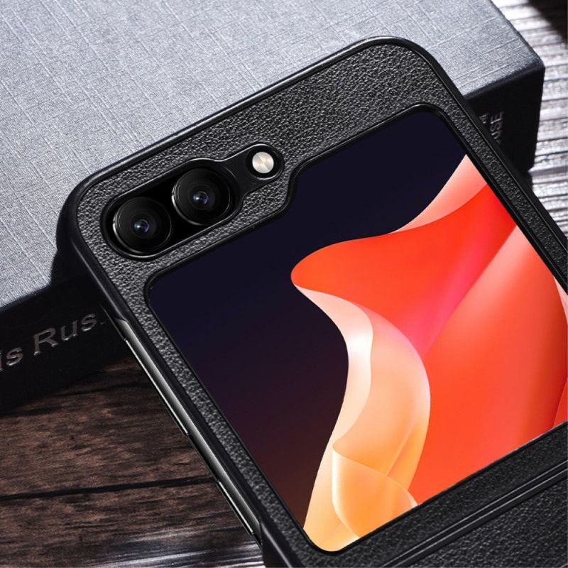 Hoesje Samsung Galaxy Z Flip 7 Fe Leerlook Magsafe-compatibel